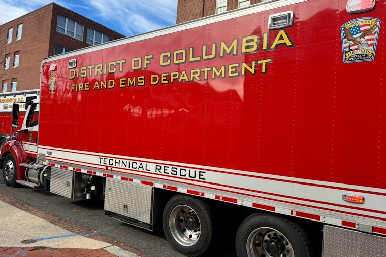 Firefighters Tame Blaze at Construction Site in Washington D.C.'s Capitol Hill Neighborhood