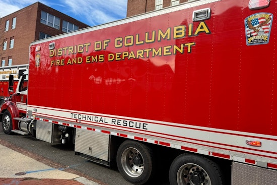 Firefighters Tame Blaze at Construction Site in Washington D.C.'s Capitol Hill Neighborhood