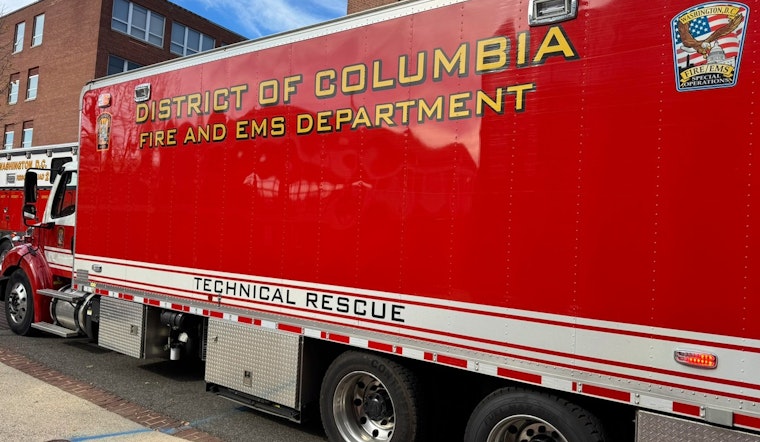 Firefighters Tame Blaze at Construction Site in Washington D.C.'s Capitol Hill Neighborhood