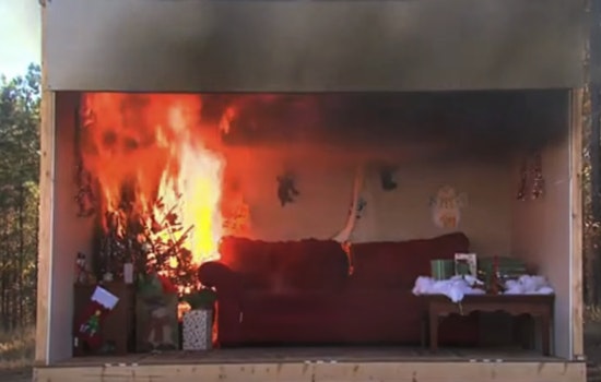 Flashback Fire Demonstrates Dangers of Dry Christmas Trees, Urges Fire Safety Vigilance During Holidays