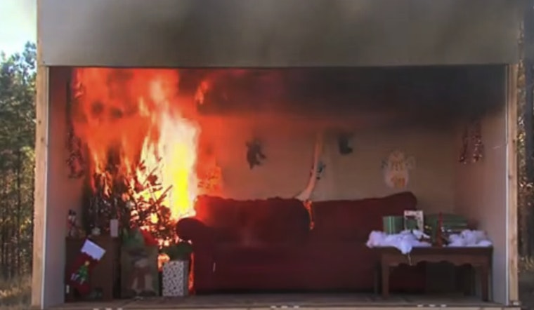 Flashback Fire Demonstrates Dangers of Dry Christmas Trees, Urges Fire Safety Vigilance During Holidays