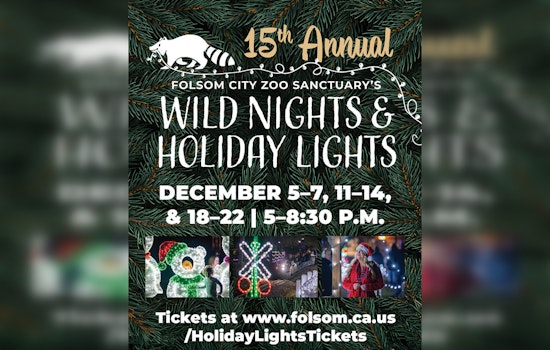 Folsom Zoo Sanctuary Sparkles with Return of "Wild Nights and Holiday Lights" Celebration
