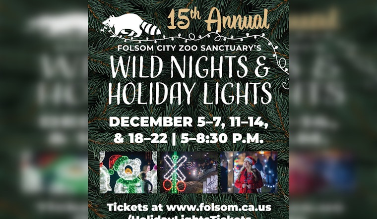 Folsom Zoo Sanctuary Sparkles with Return of "Wild Nights and Holiday Lights" Celebration
