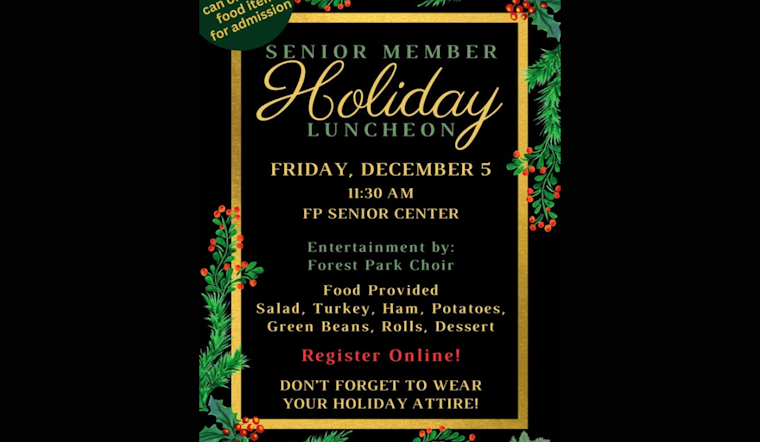 Forest Park Senior Center to Host Warmhearted Senior Holiday Luncheon with Performance by Local Choir