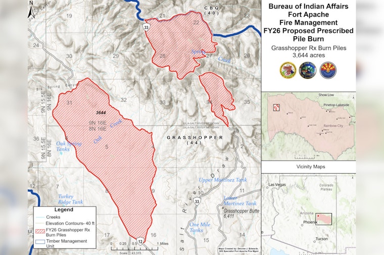 Fort Apache Agency Announces Prescribed Burns to Mitigate Wildfire Risks on Reservation