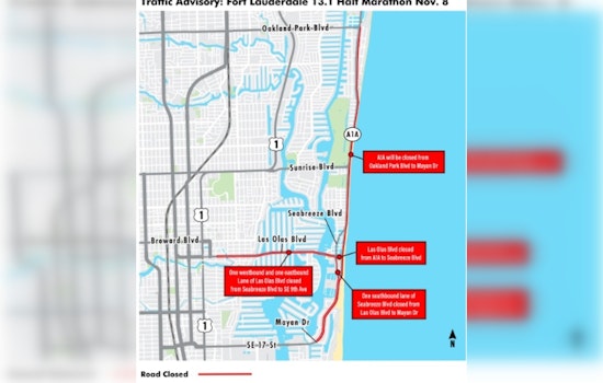 Fort Lauderdale Gears Up for 19th Annual Half Marathon with Major Road Closures Expected Next Saturday