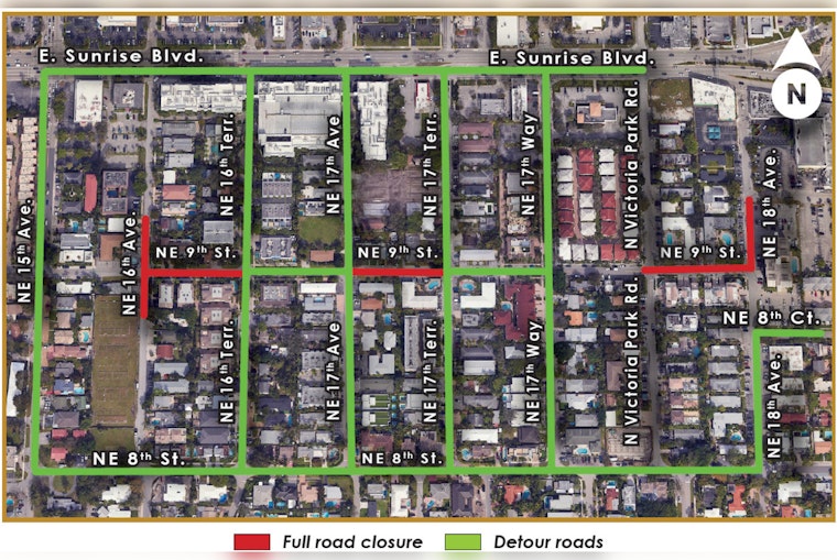 Fort Lauderdale Launches Sewer System Overhaul, Traffic Disruptions Expected in Victoria Park