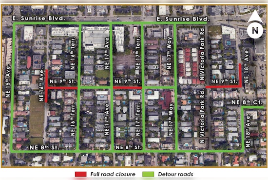 Fort Lauderdale Launches Sewer System Overhaul, Traffic Disruptions Expected in Victoria Park