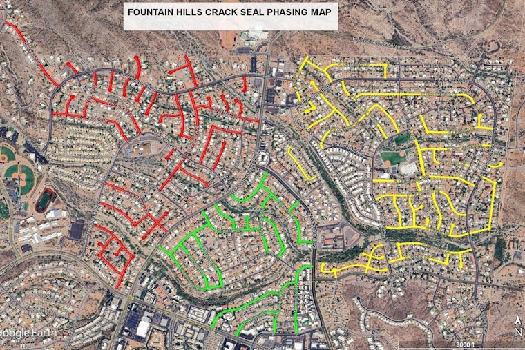 Fountain Hills Announces Residential Crack Sealing Schedule with Improvements to Begin November 17