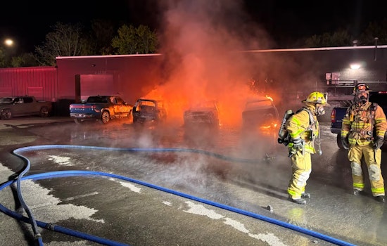 Franklin Firefighter Injured Battling Blaze at Rivian Electric Vehicle Dealership, Investigation Underway