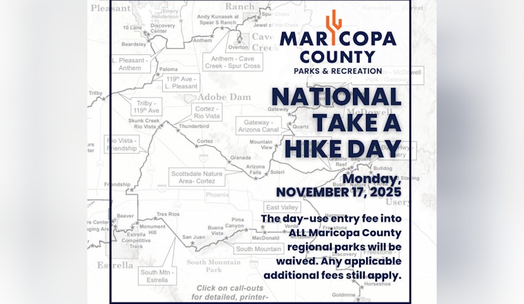 Free Park Entry on National Take a Hike Day in Maricopa County Encourages Outdoor Exploration