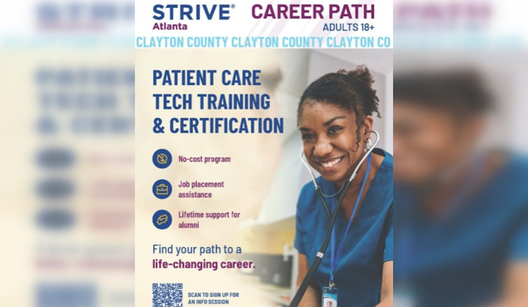 Free Patient Care Tech Training Offered by Strive Atlanta Available in January 2026