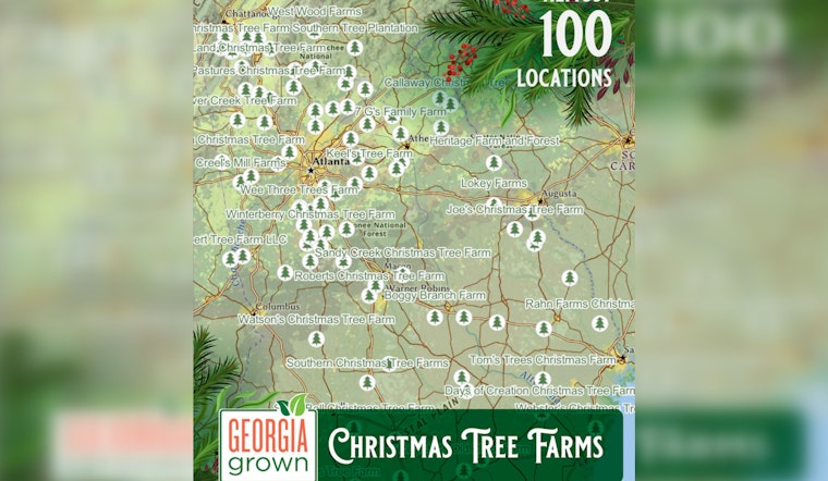 Georgia Agriculture Department Unveils 2025 Christmas Tree Farm Map to Support Local Growers