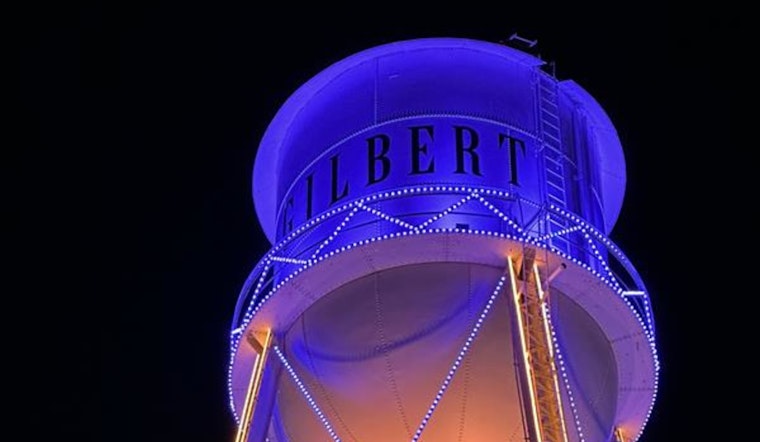 Gilbert Water Tower Lighting Program Opens Applications for Nonprofits for 2026 Season