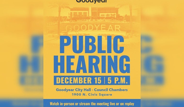 Goodyear Residents Could See Utility Rate Increase as Public Hearing Set for December