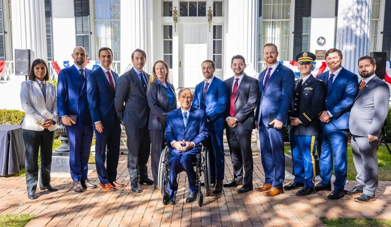 Governor Abbott Swears in Texas Veterans as New Lawyers in Ceremony at Governor's Mansion