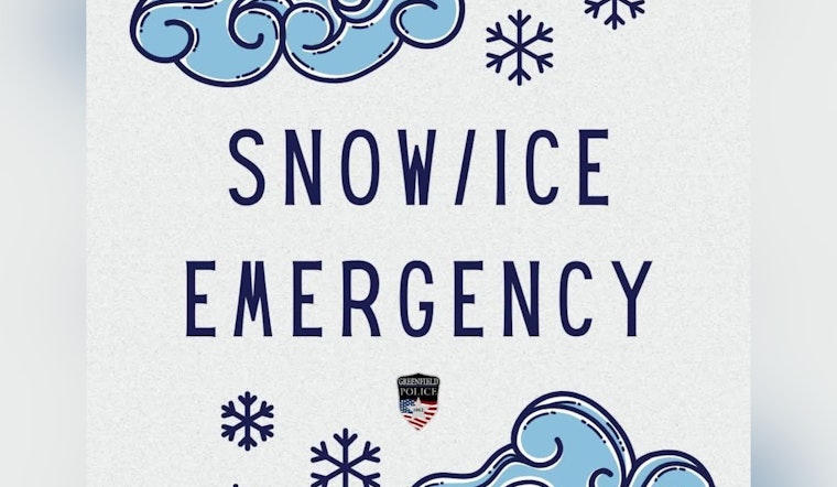 Greenfield Declares Snow Emergency, Enforces Parking Restrictions Ahead of Severe Snowfall