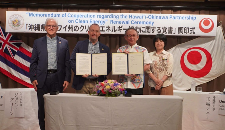 Hawaii Strengthens Clean Energy Ties with Japan and Okinawa in Governor's Strategic Trip