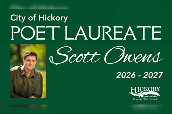 Hickory Appoints First Poet Laureate, Professor Scott Owens to Enrich Local Culture from 2026