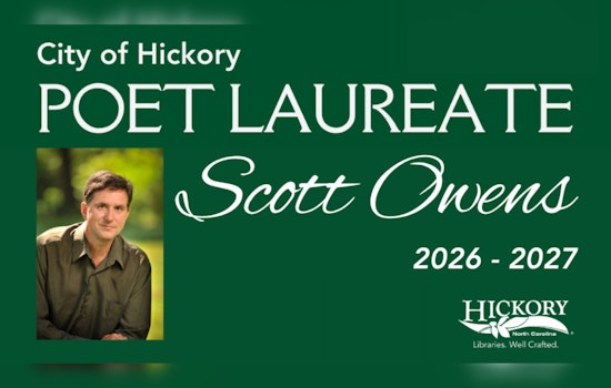 Hickory Appoints First Poet Laureate, Professor Scott Owens to Enrich Local Culture from 2026