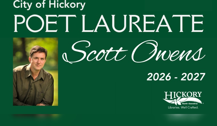 Hickory Appoints First Poet Laureate, Professor Scott Owens to Enrich Local Culture from 2026