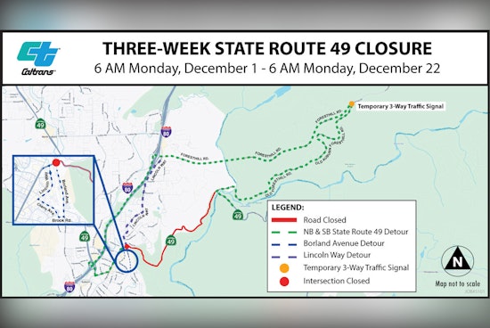 Highway 49 Canyon Shutdown To Squeeze Auburn Drivers For Three Weeks
