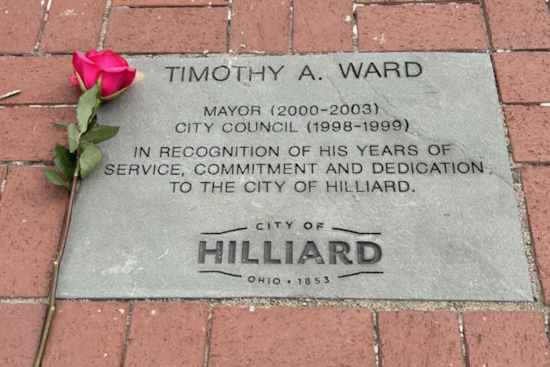 Hilliard Honors Late Mayor Timothy A. Ward with Memorial Stone at First Responders Park