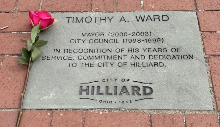 Hilliard Honors Late Mayor Timothy A. Ward with Memorial Stone at First Responders Park