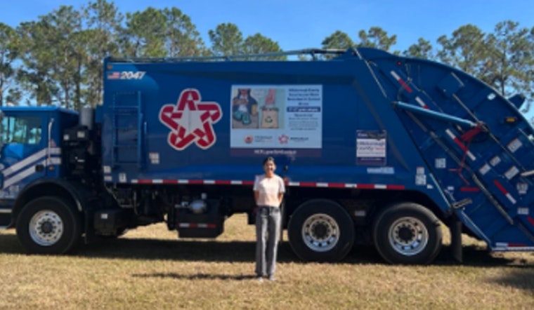 Hillsborough County Celebrates Young Artists with Recycling Trucks Featuring Student Artwork