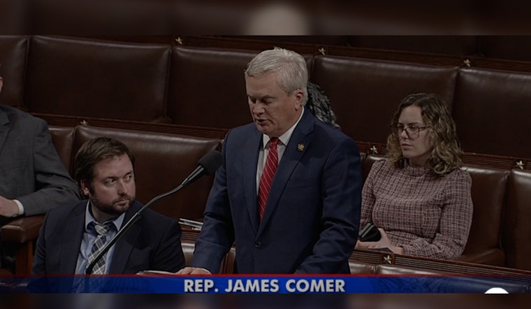House Oversight Chairman Comer Backs D.C. Cash Bail Reform Act to Address Pre-Trial Release Concerns