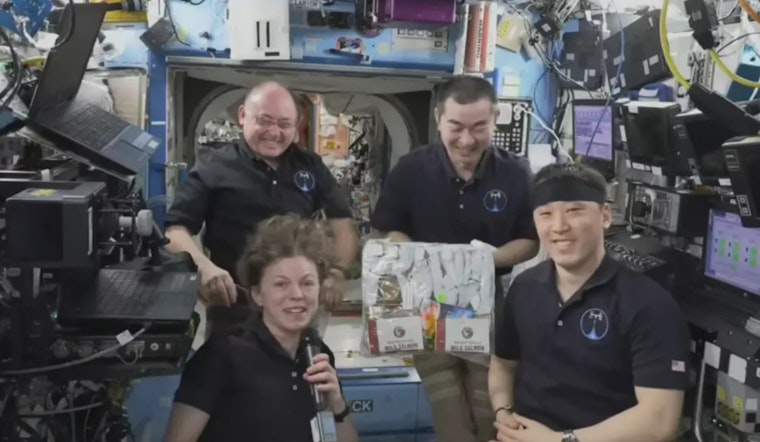 Houston Astronauts Gobble Russian Cranberry Sauce 250 Miles Above Earth