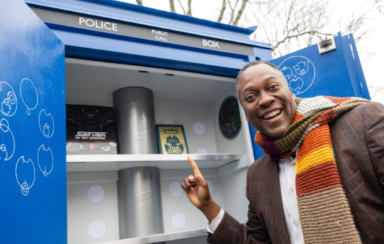 Howard County Unveils "Doctor Who" Themed Little Free Library in Old Ellicott City