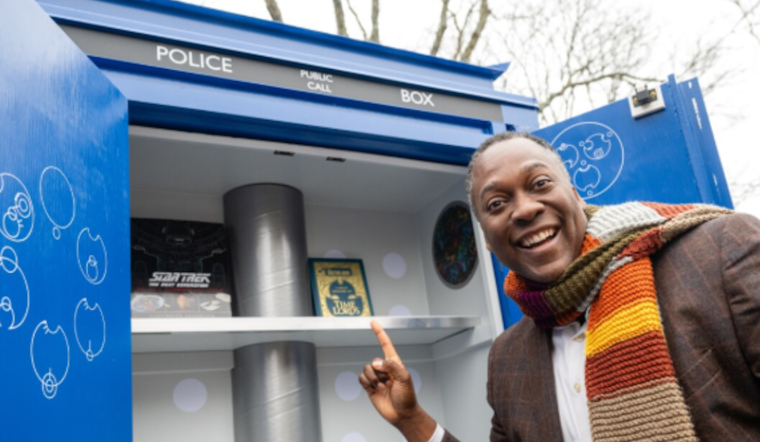 Howard County Unveils "Doctor Who" Themed Little Free Library in Old Ellicott City