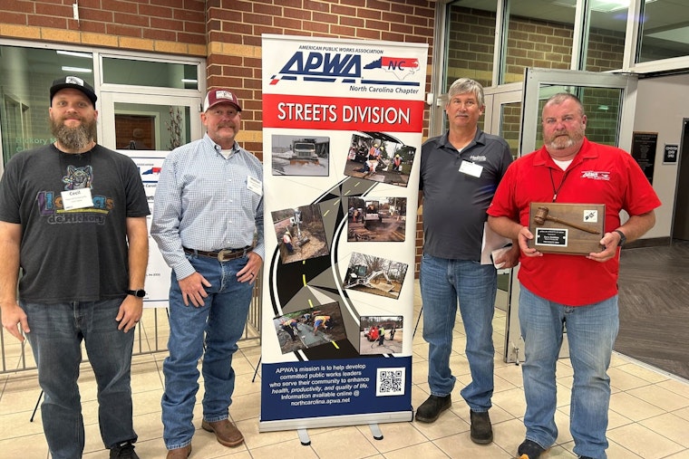 Huntersville's Assistant Public Works Director Steve Robbins Named 2026 President of APWA NC Streets Division