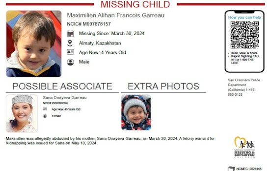 SF Judge Approved Mom’s Trip To Kazakhstan with Child — Now Toddler’s Missing