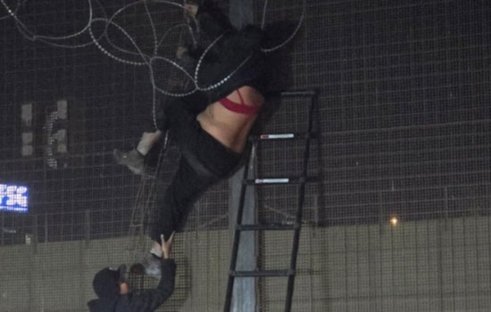 Individual Rescued After Becoming Trapped in Border Wall Concertina Wire in El Paso