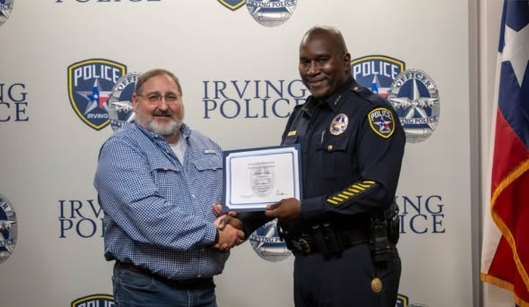 Irving Police Department Honors Detention Supervisor George for Two Decades of Service Upon Retirement