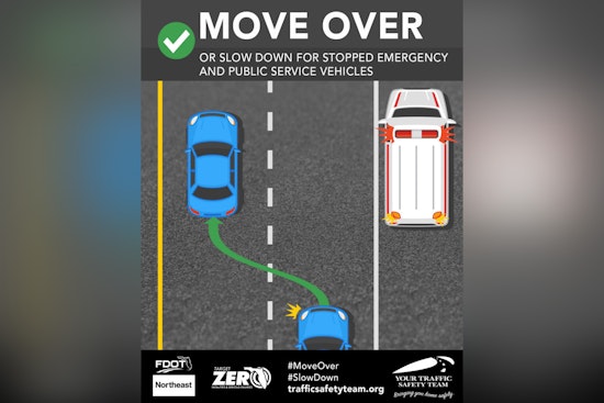Jacksonville Beach Police Highlight Importance of the Move Over Law During Holiday Season