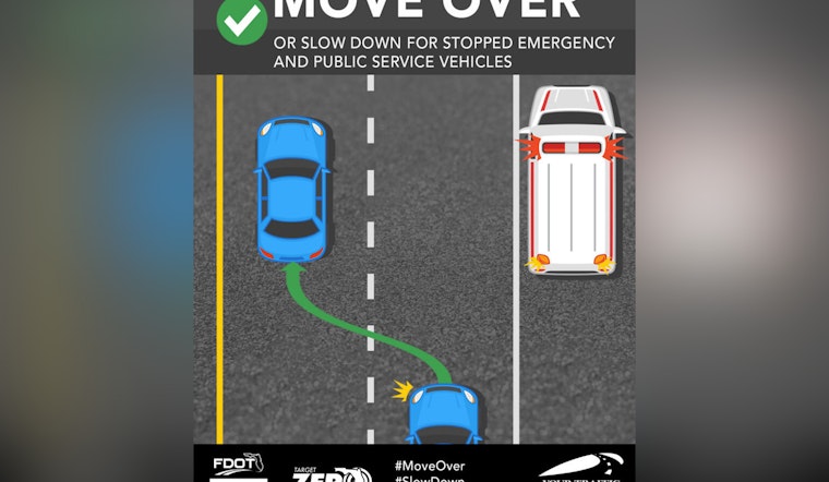 Jacksonville Beach Police Highlight Importance of the Move Over Law During Holiday Season