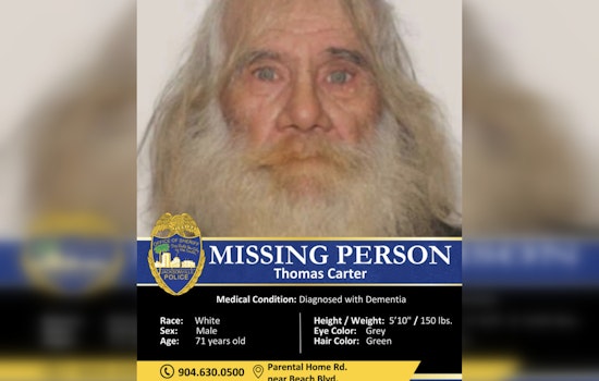 Jacksonville Community Urged to Aid in Search for Missing 71-Year-Old with Dementia