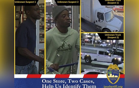 Jacksonville Retail Store Targeted Twice in a Single Day, Police Seek Public's Assistance