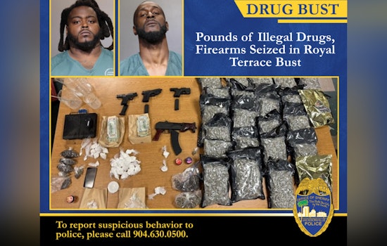 Jacksonville SWAT Seizes Drugs and Weapons in Royal Terrace as Two Men Are Charged