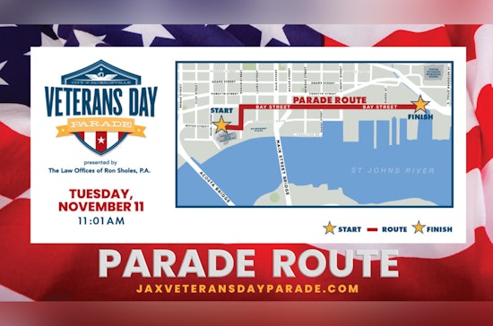 Jacksonville to Salute Heroes with Annual Veterans Day Parade Featuring Local Dignitaries and Festive Floats