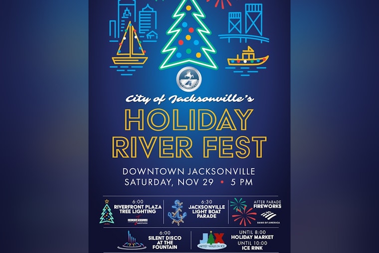 Jacksonville to Sparkle with Inaugural Holiday River Fest and Light Boat Parade