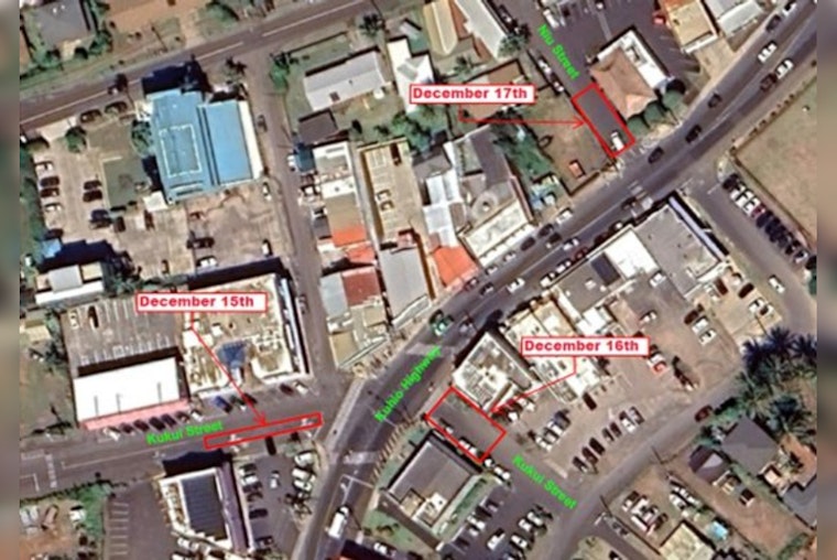 Kapa‘a Braces for Traffic Disruptions as Road and Lane Closures Announced for Mid-December