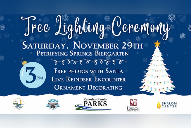 Kenosha County Rings in the Holidays with Third Annual Tree Lighting at Petrifying Springs Park