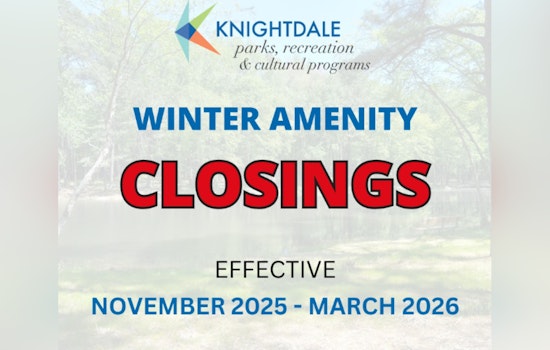 Knightdale Initiates Winter Water Shutoff at Parks to Protect Infrastructure