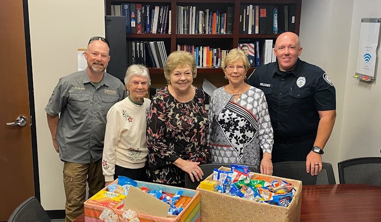 Knightdale Police Warmly Receive Homemade Treats From Local Church Group