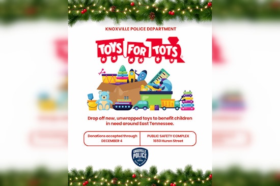 Knoxville Police Partner with Toys for Tots, Public Safety Complex Becomes Hub for Holiday Donations to Help Local Children in Need
