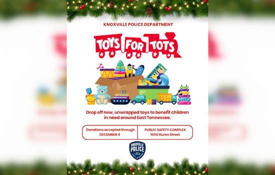 Knoxville Police Partner with Toys for Tots, Public Safety Complex Becomes Hub for Holiday Donations to Help Local Children in Need